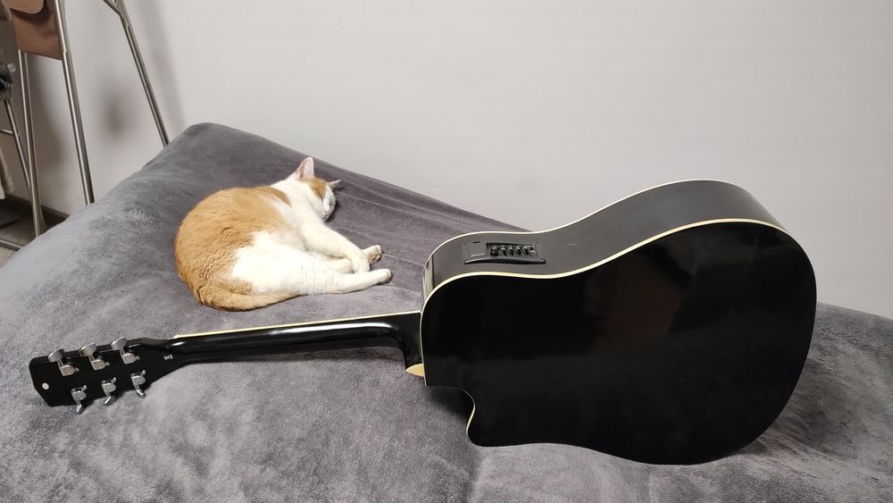 Harley Benton D-120CE BK gitara elektroakustyczna Świetne brzmienie !!