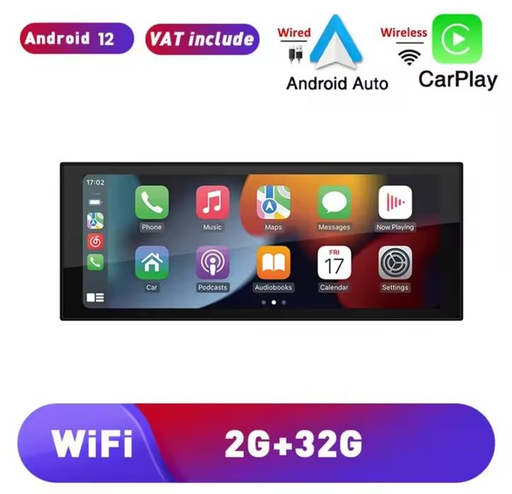 Rádios Android 1Din e 2Din Universal GPS WiFi Bluetooth Carplay Auto