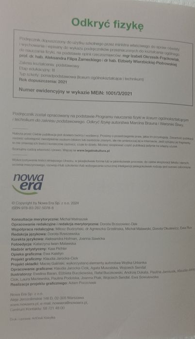 Odkryć fizykę 3 zakres podstawowy