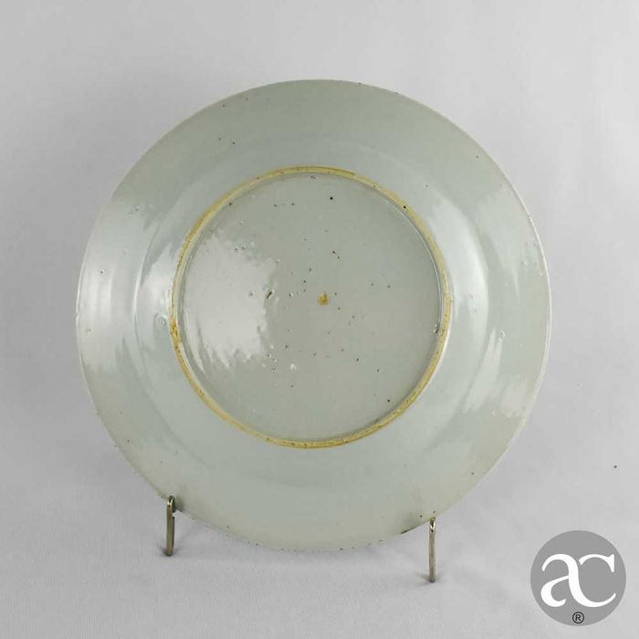 Par de pratos porcelana da China, Período Qianlong, séc. XVIII