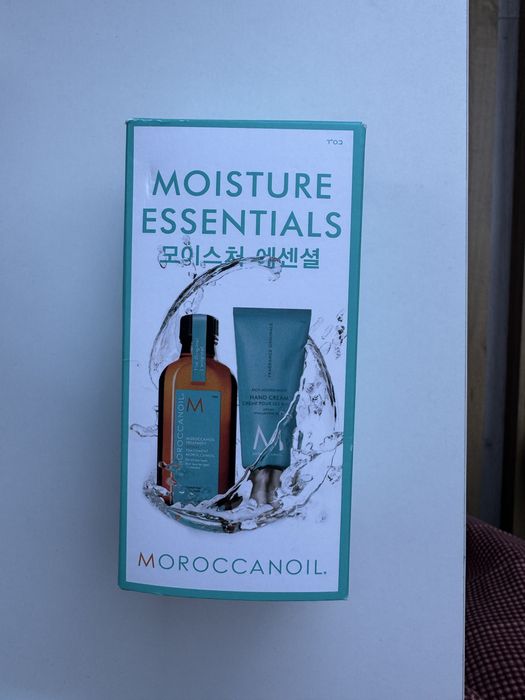 estaw Moroccan Oil 50ml + Krem do rąk 40ml – nowy, z Korei