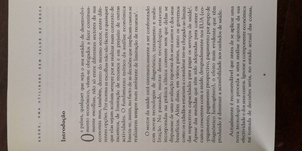 Saúde - uma utilidade sem valor de troca