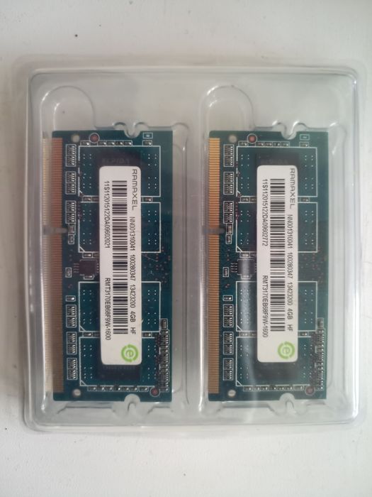 DDR 3 8 GB (4+4) 1600MHz 2 планки