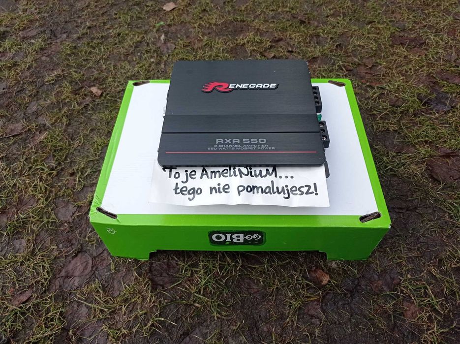 Subwoofer Tuba Skrzynia Basowa Wzmacniacz RENEGADE Moc 300RMS