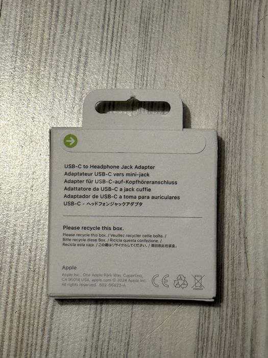Adapter Apple USB-C → Jack 3,5 mm | Nowy