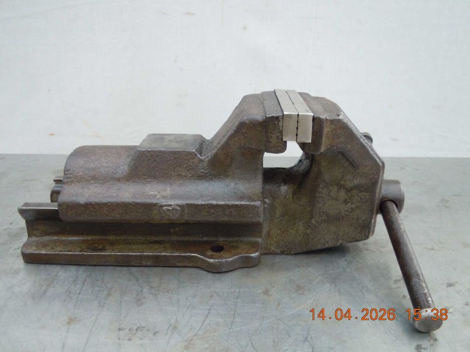 Imadło stołowe Bison polskie szerokość szczęk 125 rozwarcie 157 PRL