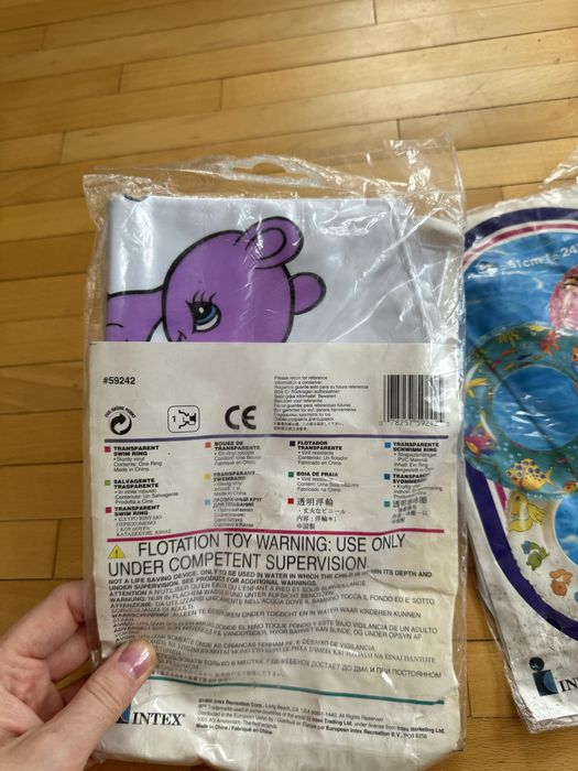 Intex Вінтажний Новий дитячий надувний круг для купання