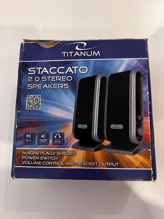 Głośniki Titanum Staccato 2.0 stereo Speakers