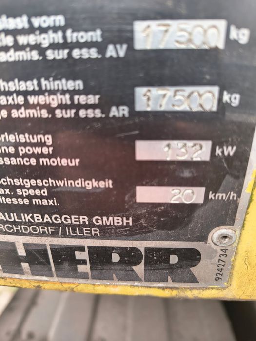 Koparka przeładunkowa Liebherr 932 35t niski przebieg 8058mth