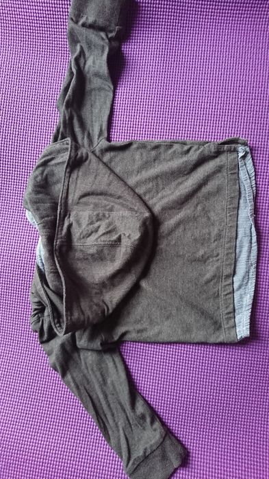 Spodnie jeansy H&M 92 bluzka z kapturem NUTMEG 92