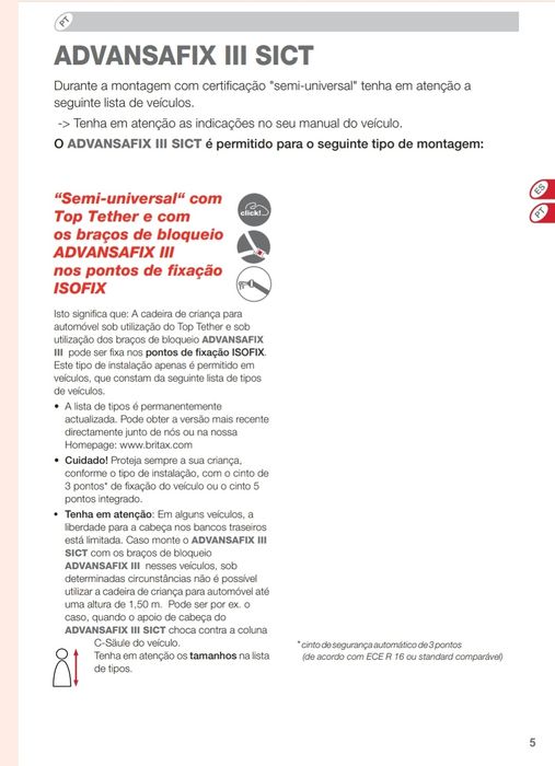 Cadeira Britax Römer Advansafix III SICT