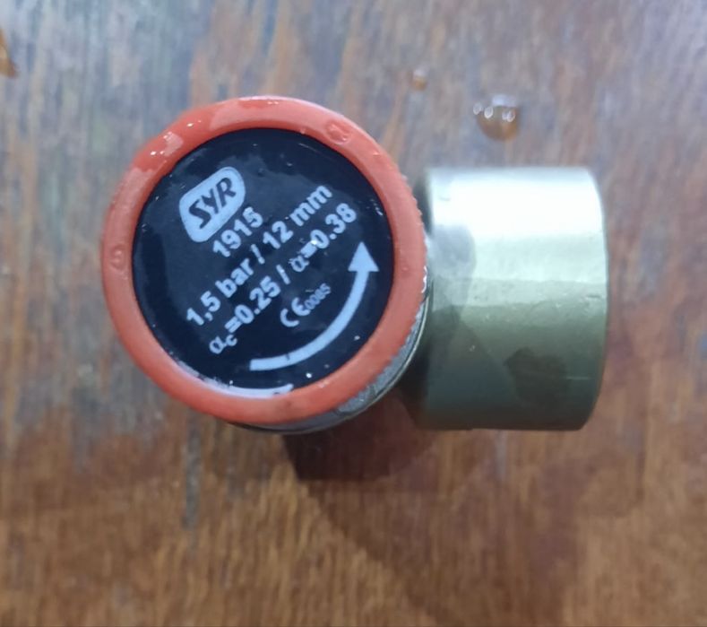 Zawór bezpieczeństwa SYR 1915, 1/2 cala, 1,5 bar
