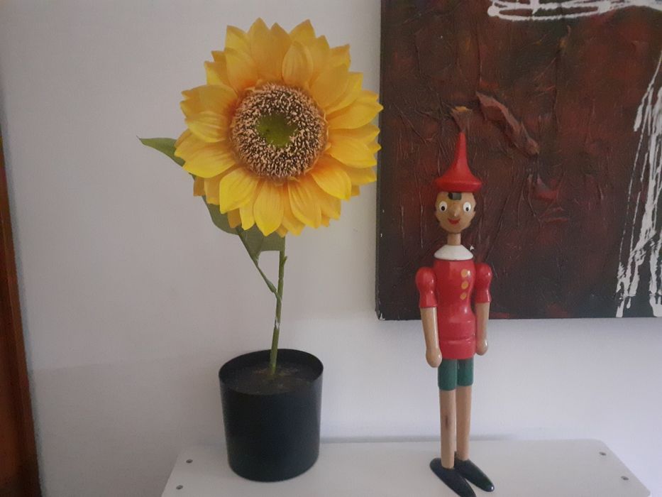 Boneco Pinoquio Madeira Articulado 40 cm