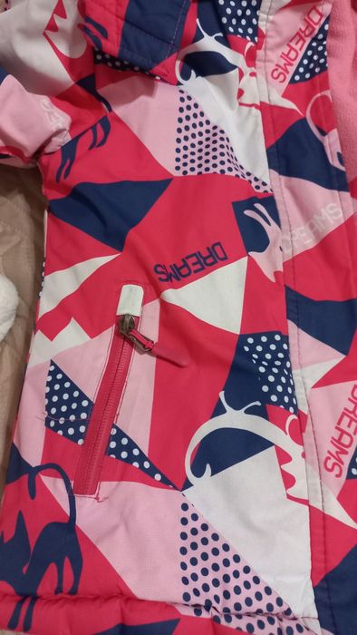 Продам зимовий теплий комбінезон куртку штани для дівчинки