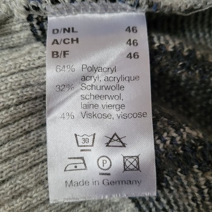 Sweter męski Ammann roz. 46/S  żywa wełna, wolle