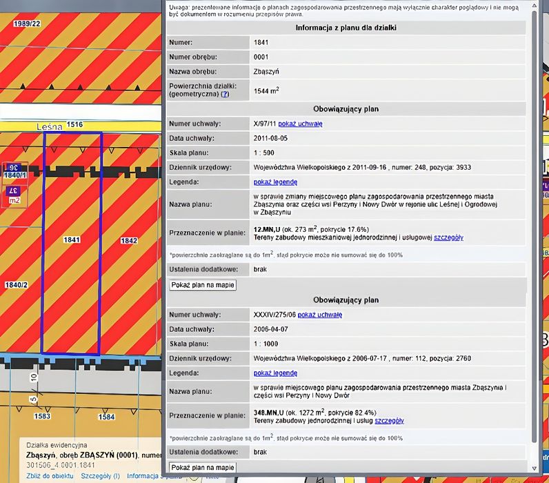 Działka budowlana ul. Leśna, Zbąszyń