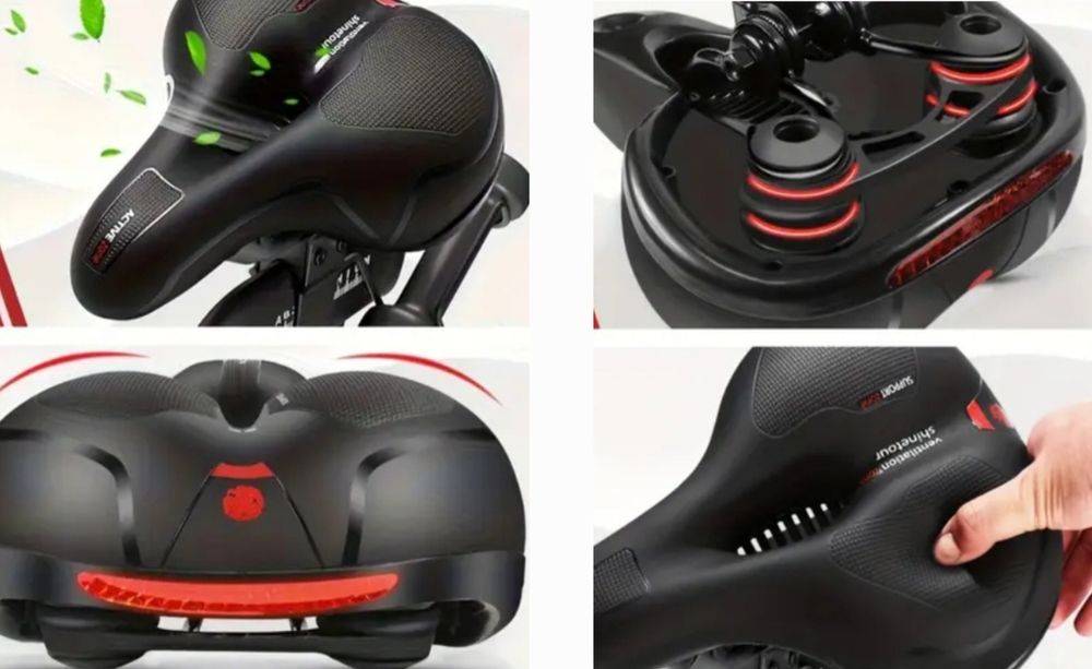 Эргономичное сиденье для велосипеда с пенным наполнителем. 
наполнител