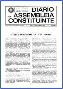Diário da Assembleia Constituinte - 50 anos (1975)