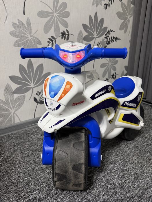 Детский толокар мотоцикл Поліція *Doloni*