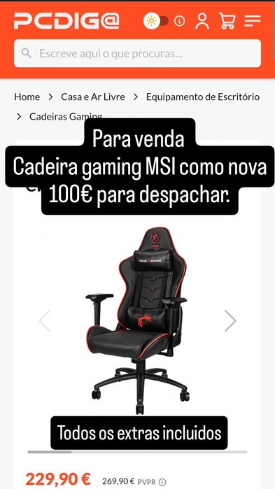 Cadeira Gaming MSI