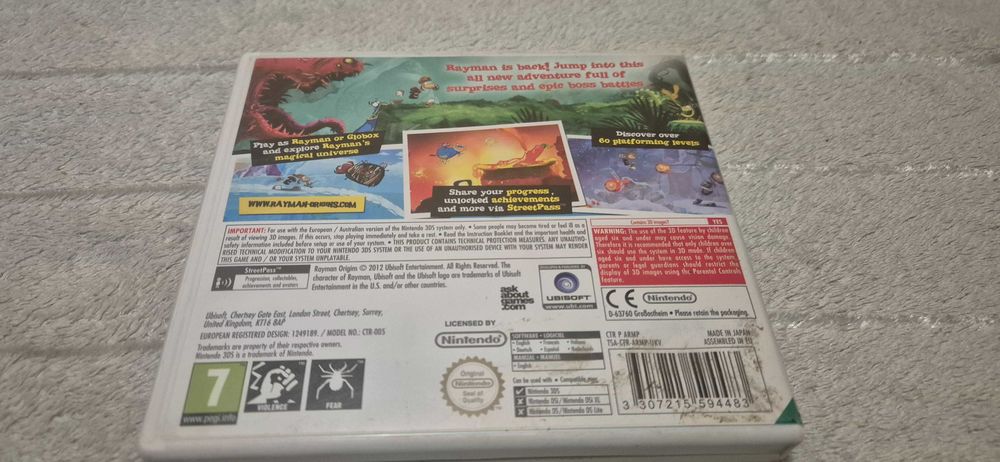 Rayman Origins Nintendo 3DS
