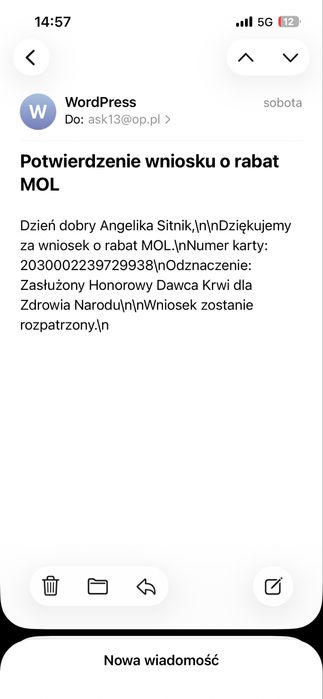 MA1001 masażer HMS jak nowy