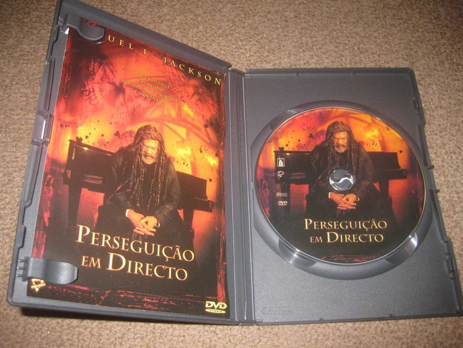 DVD "Perseguição em Directo" com Samuel L. Jackson