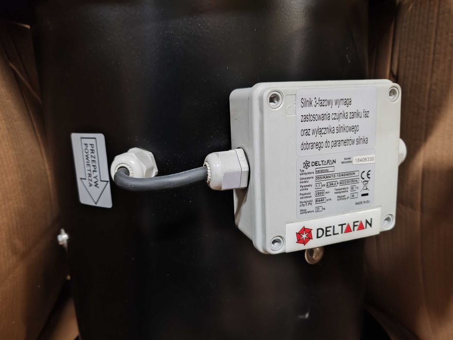 WENTYLATOR KANAŁOWY 355/KAN/10-10/40/400/H Deltafan
