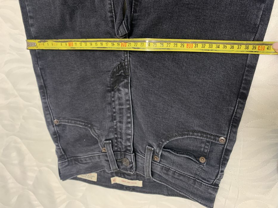 Джинси левіс levis premium 24р хс темно-сірі стрейч