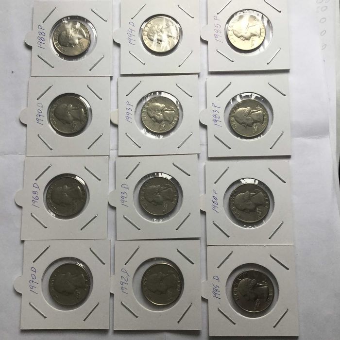 25 centów USA 12 szt