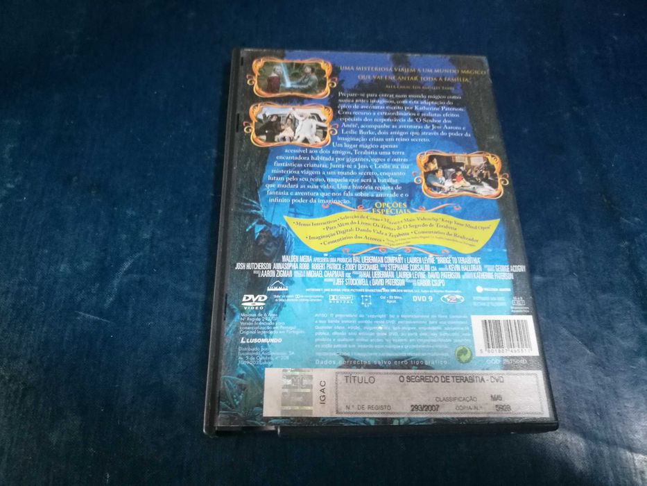 O SEGREDO DE TERABITIA DVD (áudio em Português)
