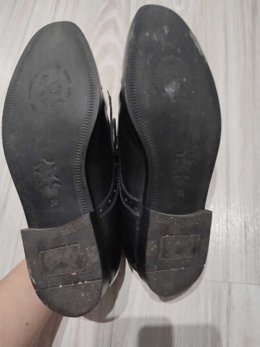 Buty do garnituru skórzane