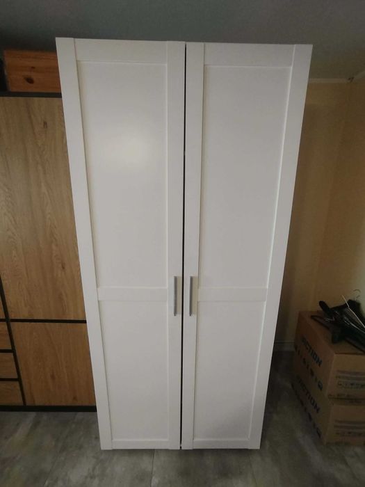Szafa dwudrzwiowa Black Red White biała - Rozkręcona, Odbiór osobisty