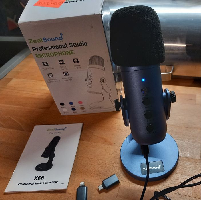 Profesjonalny mikrofon z wejściem USB ZealSound K66