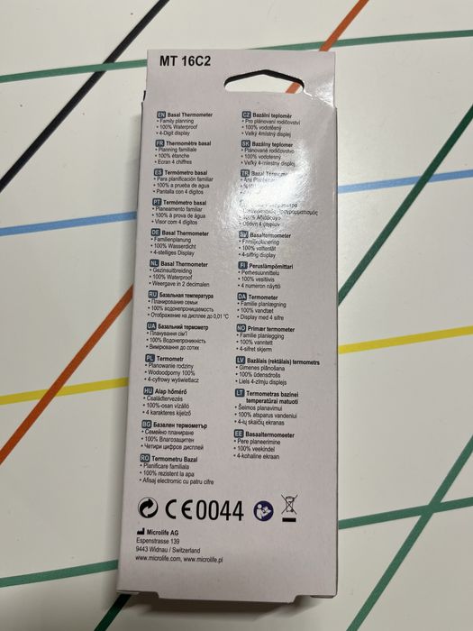 Microlife MT 16C2 termometr elektroniczny owulacyjny NPR