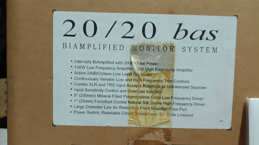 Monitor de estúdio EVENT 20/20 BAS