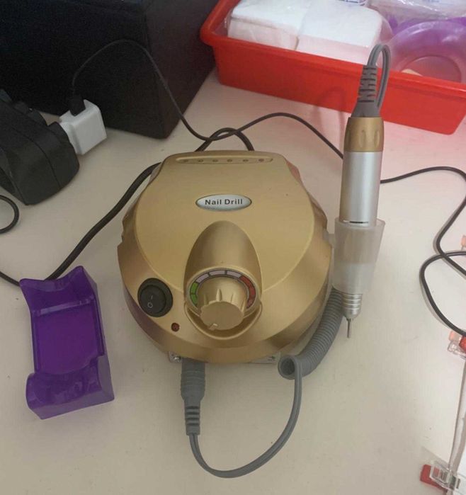 Broca de unhas micromotor 30.000 rpm (dourado) - novo