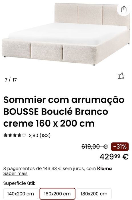 Sommier 160 x 200