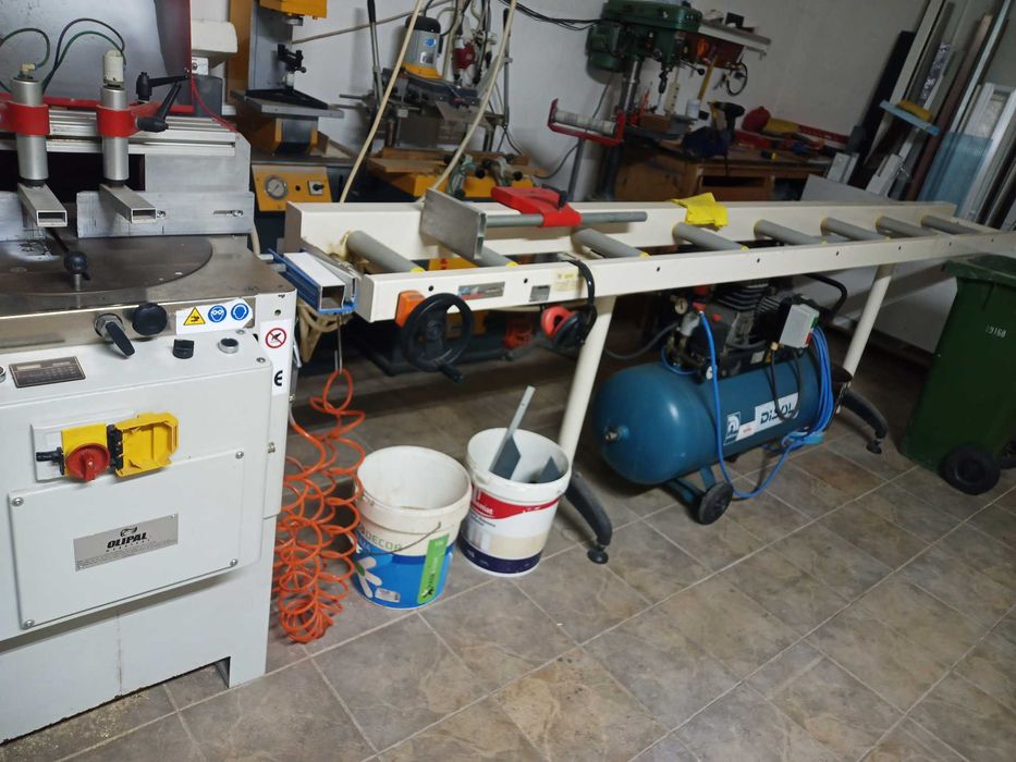 Maquinaria para Alumínio, corte, prensa, frese e compressor. Trifásica