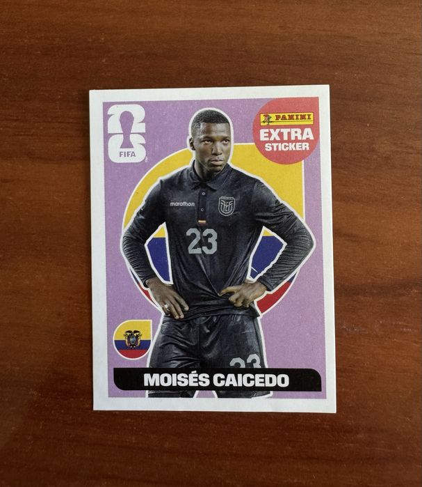 Extra Sticker Panini Moisés Caicedo roxo
