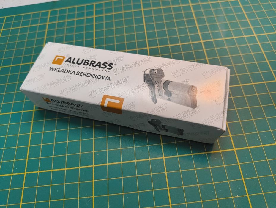 Wkładka bębenkowa z gałką 60/50 nikiel satyna