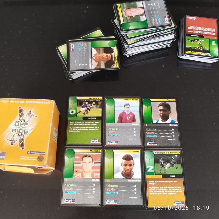 Cartas Futebol Colecionáveis