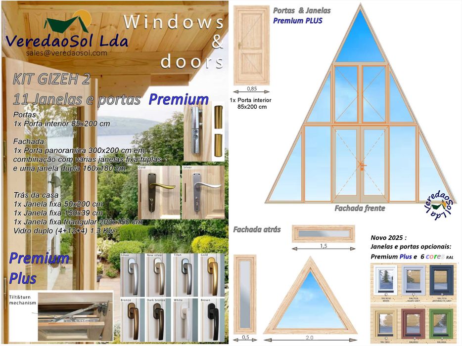 Casa Madeira GIZEH 2 - 44m² c. mezzanine - Préfab. - Preço imbatível