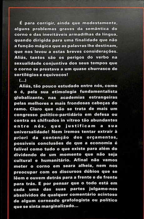 "O Corno e a sua Globalização" de J. Penha Brava [Novo]