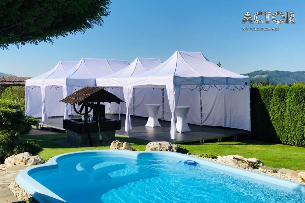 Wynajem namiotów stołów krzeseł Ślub Komunia Katowice Śląsk