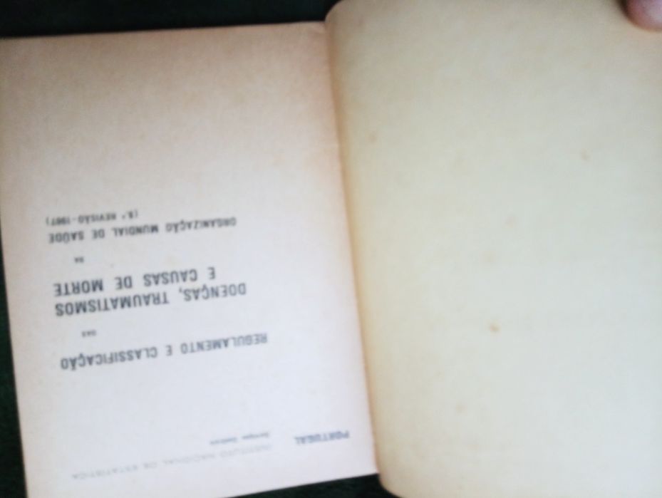 Regulamento e classificação das doenças, traumatismos ..- 1967