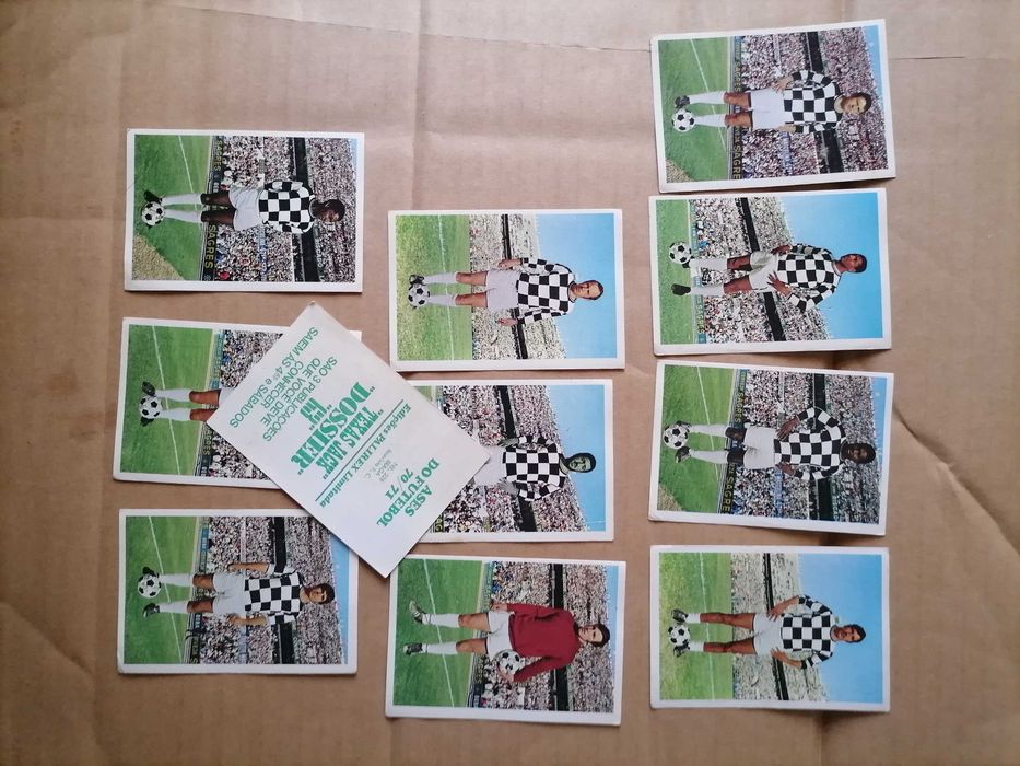 11 Cromos Ases do Futebol 70 /71 BOAVISTA Palirex