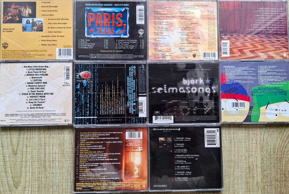 Pack de 9 CDs de Bandas Sonoras de Filmes