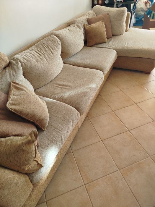 Sofá 3 lugares + chaise longue