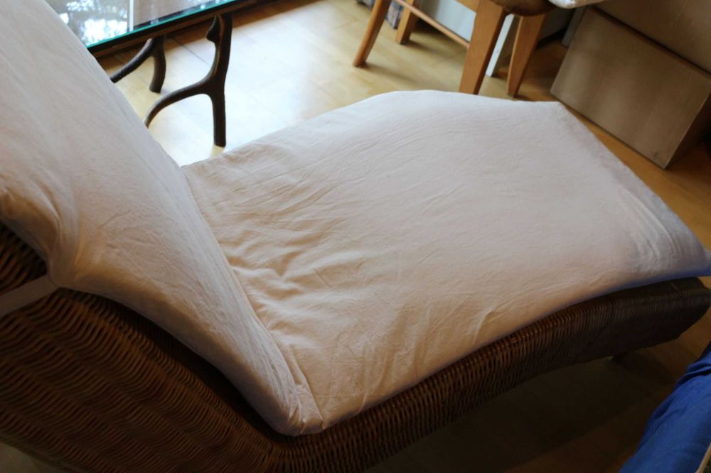 leżanka,szezlong, rattan,